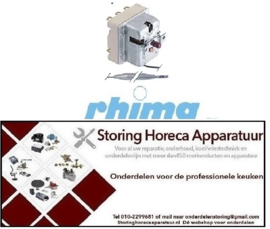 542390244 -Maximaalthermostaat uitschakeltemp. 120°C 3-polig 20A voeler ø 6mm voeler L 94mm pijp ø 540mm RHIMA