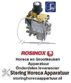836101188 -Gasthermostaat type serie 630 Eurosit 110-190°C gasingang 3/8" gasuitgang 3/8" ROSINOX