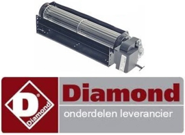 10640701050 - Dwarsstroomventilator RECHTS voor koelwerkbank DIAMOND DT224/R2