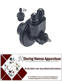 262361370 - Model 2 doseerpomp naglansspoelmiddel ingang 4x6mm uitgang 4x6mm drukaansluiting ø 4x6mm