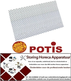 148850029 - Grill branderrooster L 230mm B 150mm nieuwe uitvoering POTIS