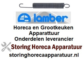 175506199 - Trekveer ø 40,5mm totale lengte 355mm draad ø 5mm L1 220mm D1 ø 40,5mm voor kap H1 30mm L 355mm LAMBER