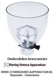 144526718 - Koffiebonencontainer met sluiting ø 155mm H 187mm afname ø 57mm