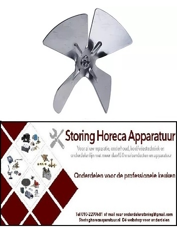 236601564 - Ventilatorblad drukkend ø 96mm asafname ø 4mm
