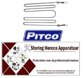 195PT00013736 - Verwarmingselement 8500W 230V VC 1 L 420mm B 275mm H 31,8mm voor pasta koker PITCO