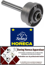216698640 - Mes as compleet met as as ø 14 schachtlengte 95mm bevestigingsdraad M5 3-gatsbevestiging voor snijmachineHoreca-Select