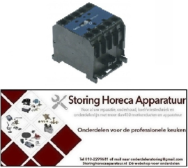 233380411 - Magneetschakelaar relais AC1 20A 24VAC (AC3/400V) 8,5A/5,5kW hoofdcontact 3NO hulpcontact 1NC - OMNIWASH