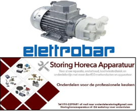 355499279 -Pomp ingang ø 28mm uitgang ø 26mm type B246.2520 230/400V 50Hz fasen 3 0,18kW 0,25PS L 265mm Elettrobar