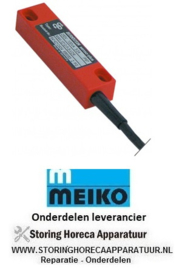 100345801 -Magneetschakelaar L 80mm B 20mm 1NO 250V 3A P max. 100W aansluiting kabel kabellengte 5000mm Meiko