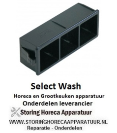 603226074 - Elementhouder drievoudig zwart voor drukknop SELECT WASH SW403