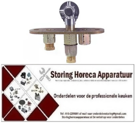 811106243 - Waakvlambrander type serie 160 2-vlammig sproeier ø 0,41mm gasaansluiting 6mm