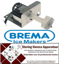 P120500593 - Pomp REBO type NR40 55W 230V 50Hz uitgang ø 17mm L 110mm rotatierichting links voor ijsblokjesmaker BREMA