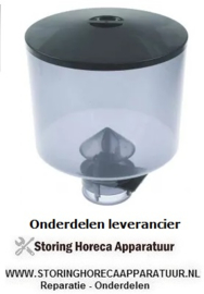 345531183 - Koffiebonencontainer met deksel ø 185mm H 211mm afname ø 65mm