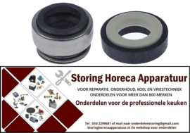 125510693 - Glijring dichting RVS/keramisch/EPDM voor schacht ø 12mm tegenring inbouw ø 24mm
