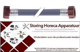 541520631 - Toevoerwaterslang PVC recht-recht DN13 aansluitingen 3/4" L 1500mm werkdruk 10bar
