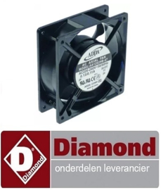 19891310320 - Axiaalventilator L 119mm B 119mm H 38mm 230VAC 50/60Hz 23/20W lager kogellager DIAMOND