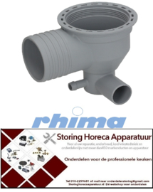 116517195 - Aanzuig/afvoerdeel draad 2½" slang ø 57/28/10mm RHIMA