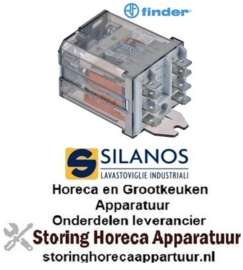 104380139 -Vermogensrelais FINDER 230VAC 16A 2CO aansluiting F6,3 overslagbevestiging SILANOS