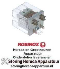 454380311	 -Vermogensrelais Italiana Relè 230VAC 20A 1NC/1NO aansluiting F6,3 overslagbevestiging ROSINOX