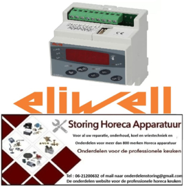 P119378696 -Elektronische regelaar ELIWELL type EWDR983 model DR38DI0TCD700 inbouwmaat 70x85mm 230V Eliwell