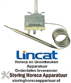 4365517039010 - Thermostaat t.max. 190°C instelbereik 130-190°C 1-polig 1NO 16A voeler ø 6mm voeler L 115mm LINCAT