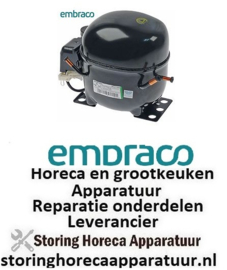 387605283 -Compressor koelmiddel R404a/R507 type NJ2212GJ 220-240V 50Hz LBP 21,5kg 1 1/2HP EMBRACO
