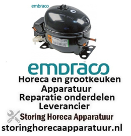 119605004 -Compressor koelmiddel R404a/R507 type EMT6152GK 220-240V 50Hz HMBP volledig hermetisch 7,8kg 1/5HP EMBRASCO