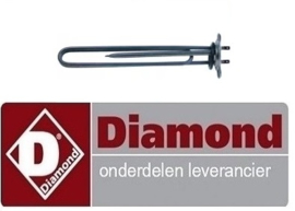 213230113 - Verwarmingselement boiler 2600W 230V voor glazenspoelmachine DIAMOND EUROPE : DC 202/6 DC 202/6R