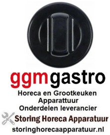 361112172 - Knop universeel ø 70mm zwart voor bakplaat GGM GASTRO