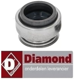 120702605 -Glijring dichting voor schacht ø 12mm BuD ø 24mm H 16mm voor vaatwasser DIAMOND dfs7/6
