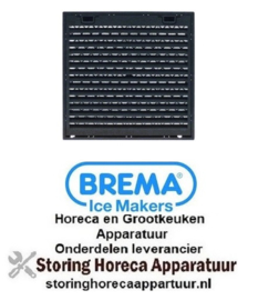 237694877 -Afdekking voor luchtaanzuiging met filter L 260mm B 22mm H 252mm inbouwpositie voorkant Brema
