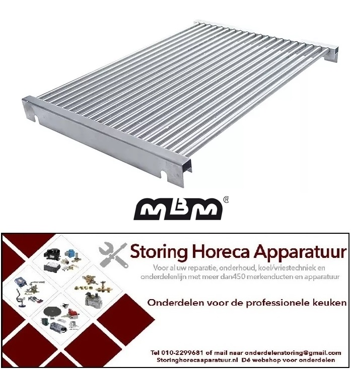 432210241 - Oplegrooster L 585mm B 415mm vis MBM