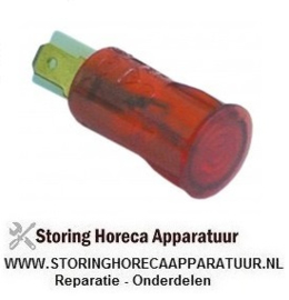 026359053 - Signaallamp ø 12mm 230V rood