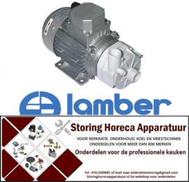 224500030 - Waspomp ingang ø 28mm uitgang ø 28mm type AL426 415V 50Hz fasen 3 0,15kW L 255mm rotatierichting rechts voor professionele vaatwasser LAMBER