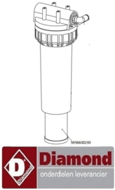 5956600293 - Kool-Filter (L x D x H) : 250 mm voor osmose DIAMOND RS15/PP