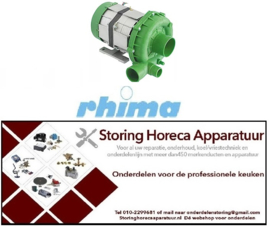 216500529 -Pomp ingang ø 60mm uitgang ø 48mm type T12 230V 50Hz fasen 1 0,88kW 1,2PS L 270mm RHIMA