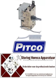 283PT00004651  - Maximaalthermostaat uitschakeltemp. 121°C 1-polig voeler ø 6,4mm voeler L 136mm pijp ø 610mm PITCO
