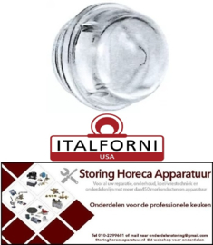GA528359942 - Lensnippel draad ø 33,5mm H 39mm ø 40mm hardglas temp. bestendigheid 350°C  ITALFORNI