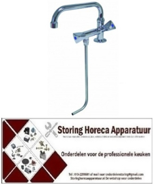 356541823 - Standkraan voor 1 spoelbak hogedruk 3/8" uitlooplengte 200mm uitloophoogte 90mm bovendeel