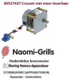 135501648 - Tandwielmotor MECHTEX 230V 50Hz 1U/min schacht ø 8mm NAOMI-GRILLS