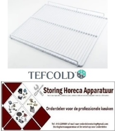 929971169 - Draadrooster B 490mm D 410mm H 27mm staal kunststof gecoat voor koelkast TEFCOLD