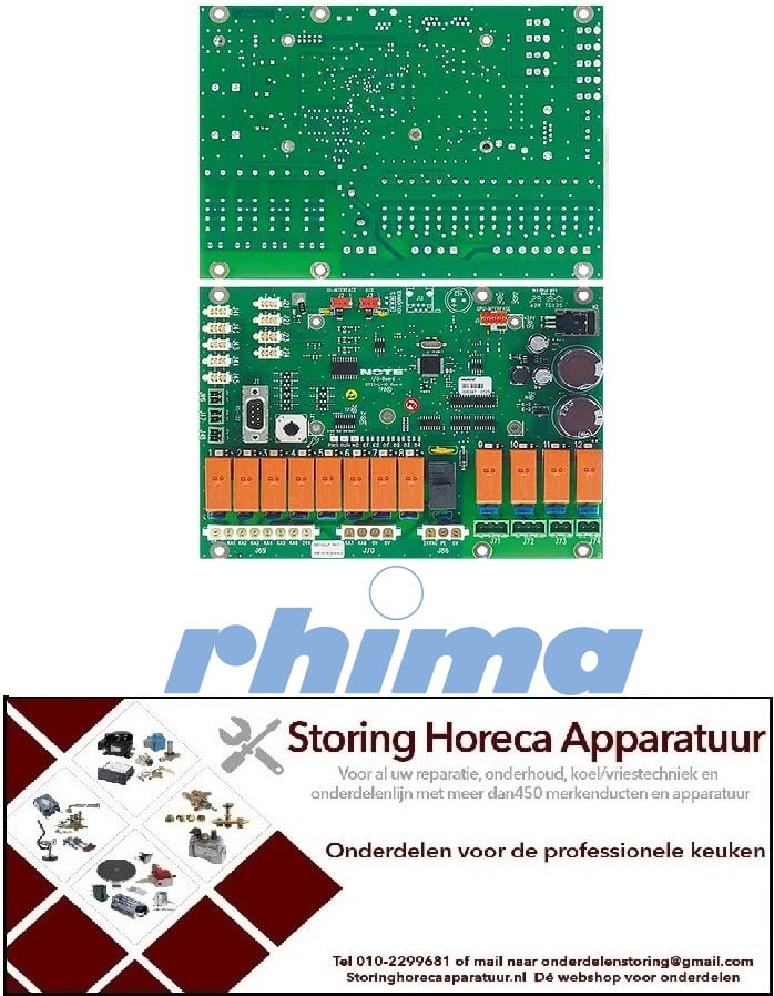 PRINTPLAAT RHIMA VAATWASSER HORECA EN GROOTKEUKEN REPARATIE ONDERDELEN​​