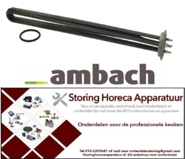 425415849 - Verwarmingselement 15000W 230V VC 3 inbouw ø 57,5mm L 530mm B 45mm H 30mm rondflens AMBACH