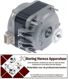 215601891 - Ventilatormotor ELCO 16W 230V 50/60Hz lager glijlager aansluiting Plug In 1300/1550U/min