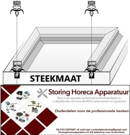 6209799 - Koeldeurrubber met magneet L1 620 x L 2 1640 steekmaat op maat gemaakt