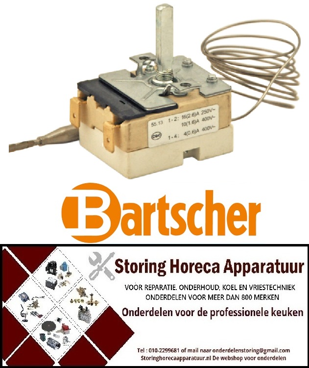 VE517375517 - Thermostaat 60-190°C 1-polig V=77/6mm Cap=870mm voor BARTSCHER
