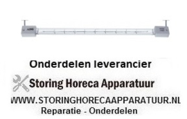 128359582 - Infraroodlamp fitting Z-keramiek L 218mm 240V 500W kabellengte 205mm zonder beschermingspijp IMPORT