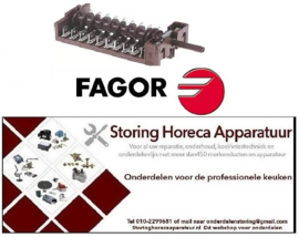 395345684 -Nokkenschakelaar 3 schakelstanden 10NO schakelvolgorde 1-2-3 16A as ø 6x4,6mm as L 34mm FAGOR