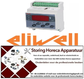 P1283445072 -Elektronische regelaar ELIWELL type EWDR985/CSLX model DR35DR0SCD700 inbouwmaat 70x85mm 230V Eliwell