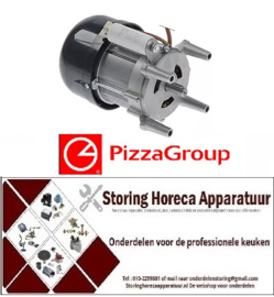 175501630 - Motor 0,37kW 220-230V 50Hz schacht ø 14mm 1300U/min ø 133mm H 195mm PIZZA GROUP